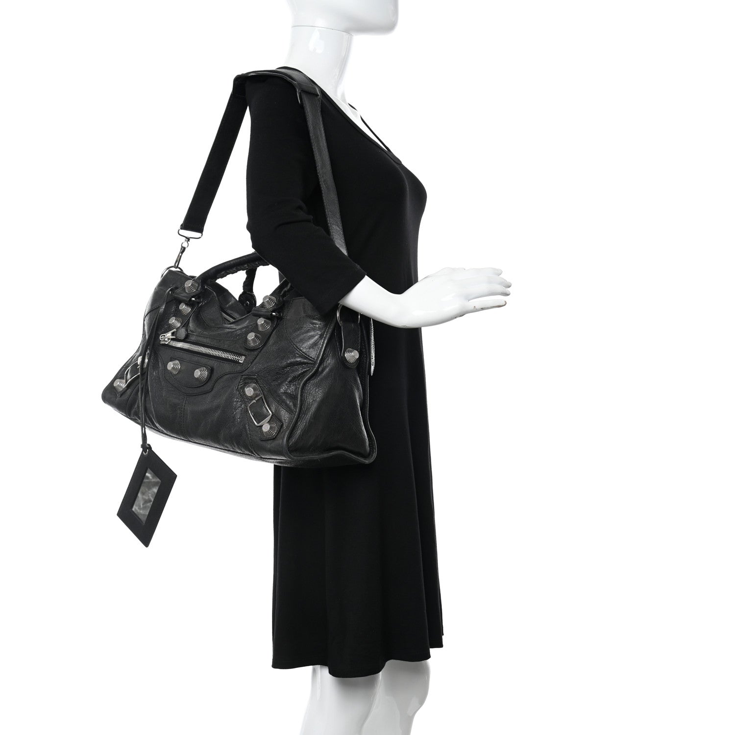 Balenciaga Agneau Giant 21 Silver Hardware Part Time Black 2 of 12