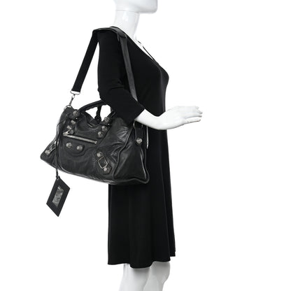 Balenciaga Agneau Giant 21 Silver Hardware Part Time Black 2 of 12