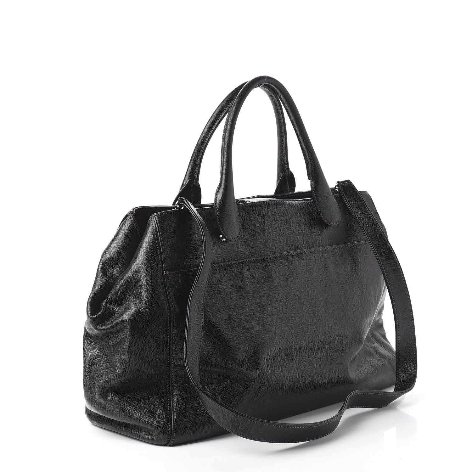 Chanel Caviar Cerf Executive Shopper Tote Black 2 of 9