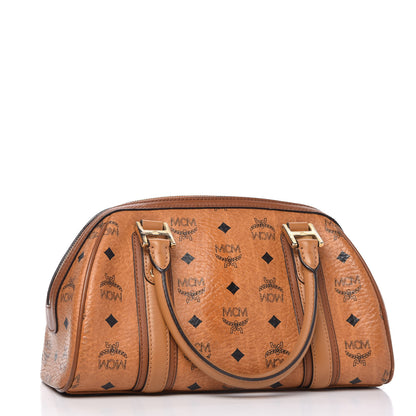 MCM Visetos Boston Bag Cognac 3 of 10
