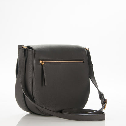 Celine Grained Calfskin Medium Trotteur Dark Taupe 3 of 7