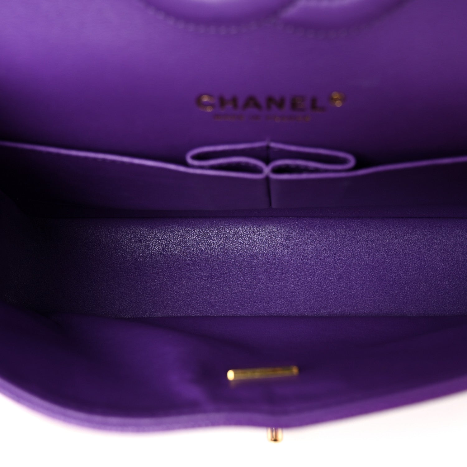 Chanel Caviar Quilted Medium Double Flap Purple 5 of 10