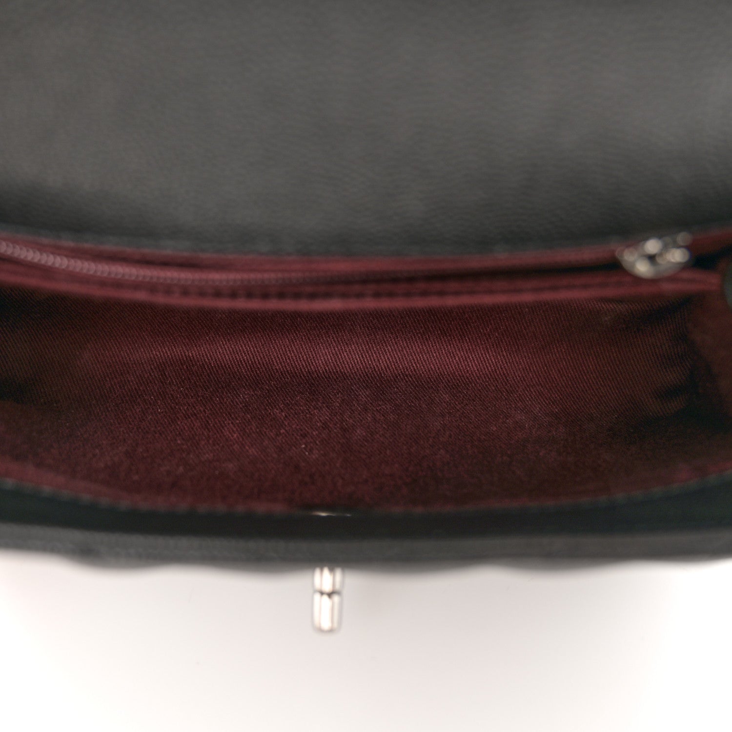 Chanel Caviar Chevron Quilted Mini Coco Handle Flap Black 5 of 10