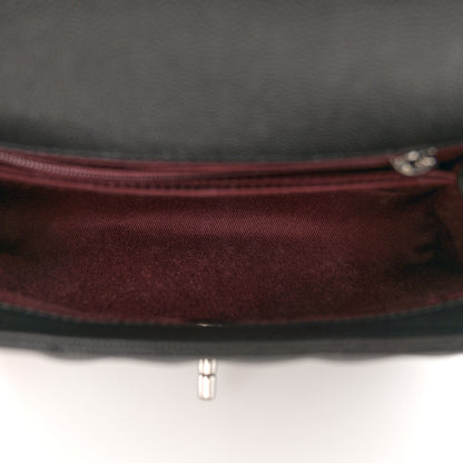 Chanel Caviar Chevron Quilted Mini Coco Handle Flap Black 5 of 10