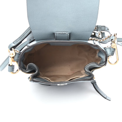 Chloe Suede Calfskin Mini Faye Backpack Washed Blue 6 of 9