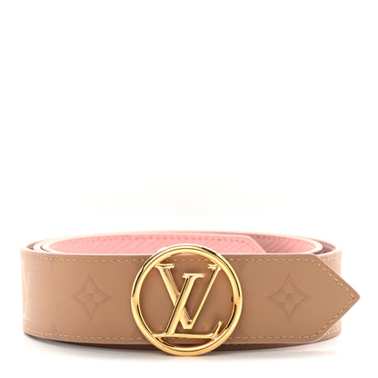 Louis Vuitton Monogram Epi 35mm LV Circle Reversible Belt 90 36 Rose Ballerine 1 of 5