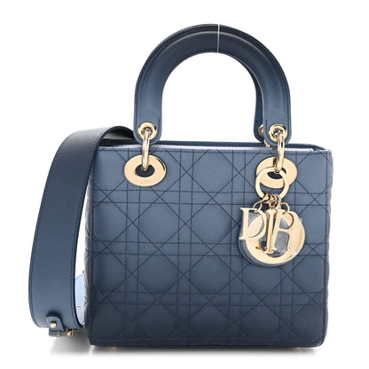Christian Dior Lambskin Cannage Gradient Small My ABCDior Lady Dior Indigo Blue 1 of 12