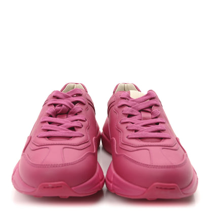 Gucci Calfskin Logo Womens Rhyton Sneakers 35.5 Box Pink 3 of 9