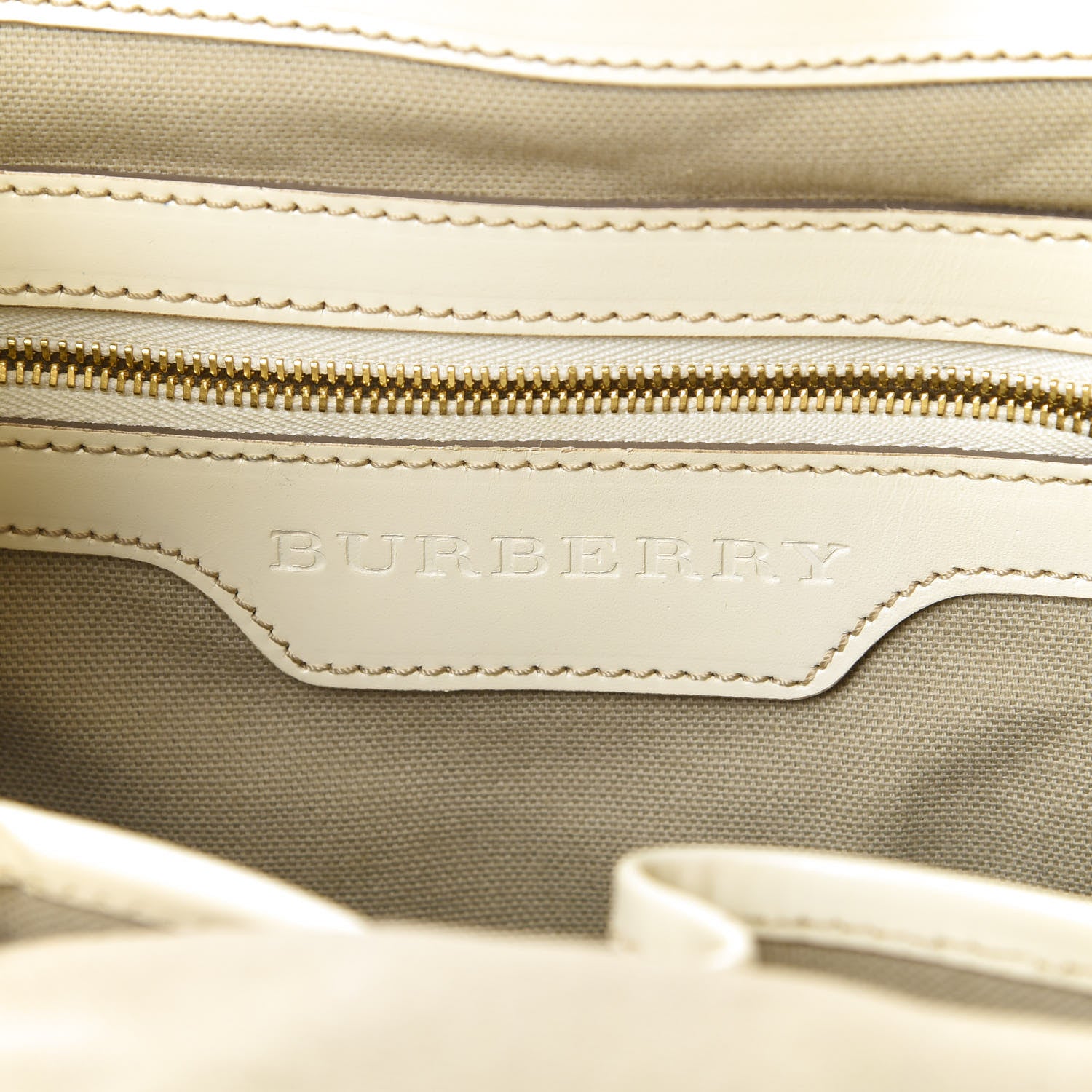 Burberry House Check Small Canterbury Tote White 5 of 16