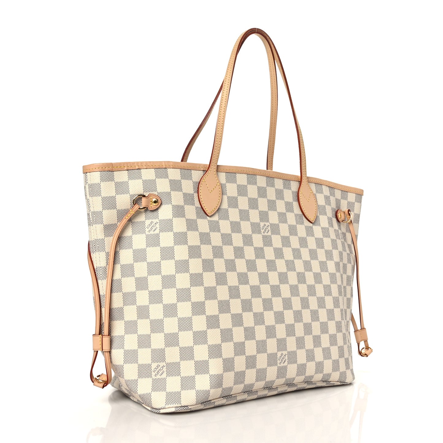 Damier Azur Neo Neverfull MM Rose Ballerine