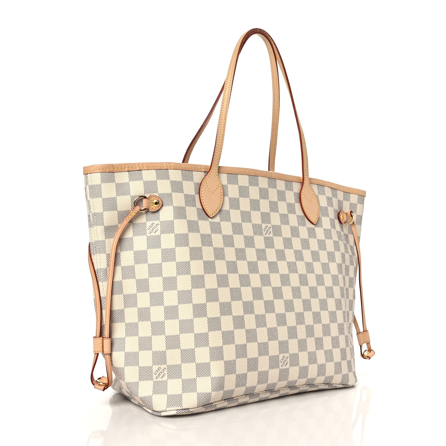 Louis Vuitton Damier Azur Neo Neverfull MM Rose Ballerine 3 of 8