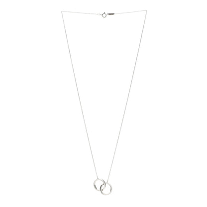 Tiffany Sterling Silver 1837 Interlocking Circles Pendant Necklace 3 of 6