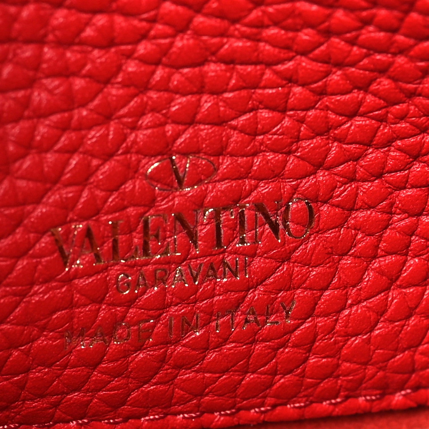 Valentino Garavani Grainy Calfskin Rockstud Flip Lock Chain Pouch Rouge Pur 5 of 8