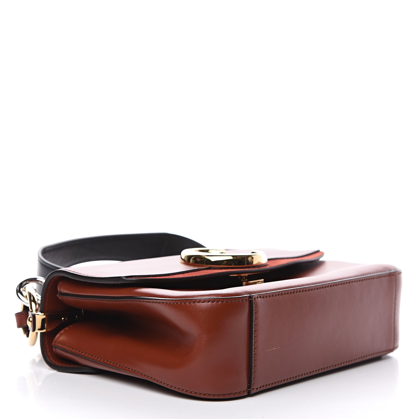 Calfskin Small C Double Carry Sepia Brown