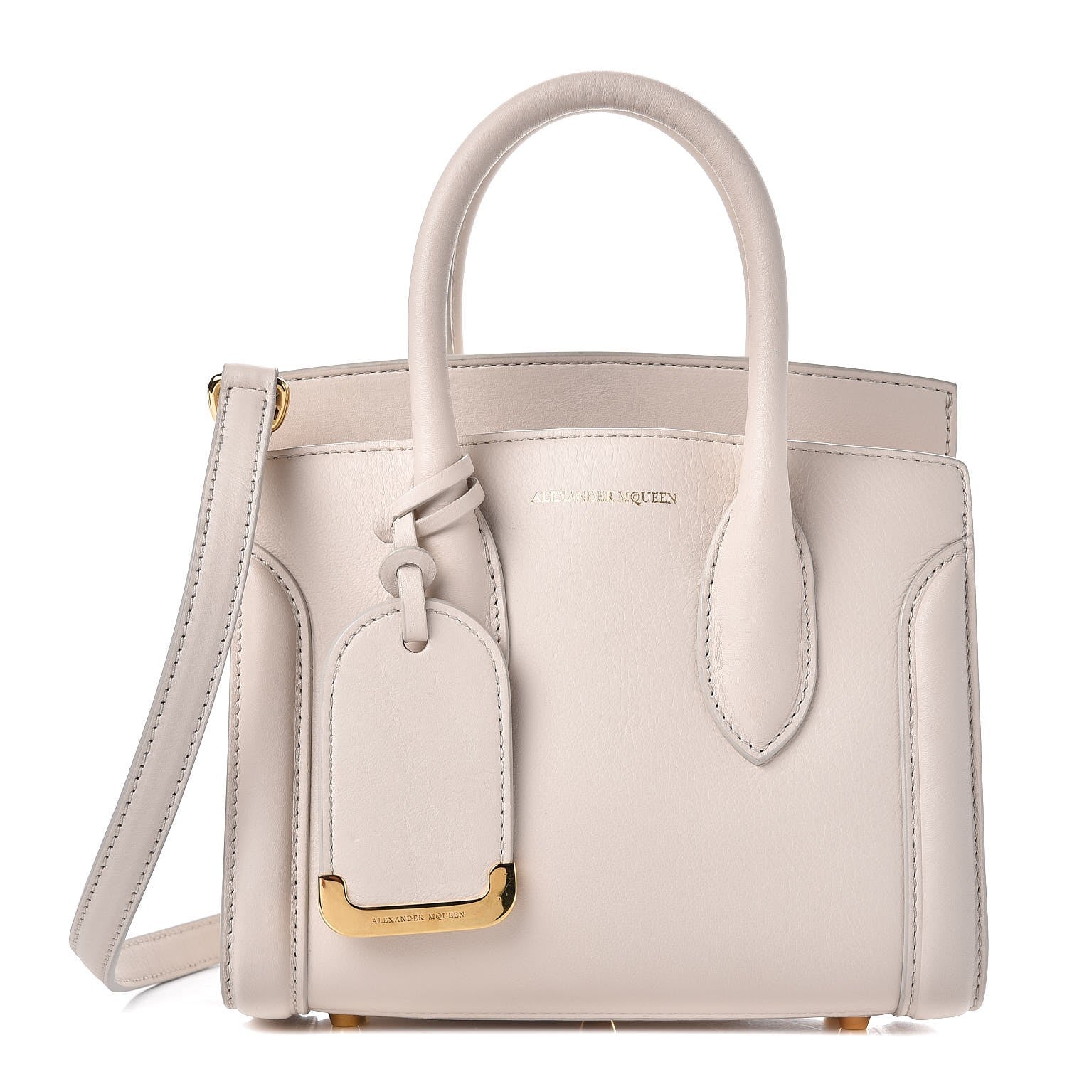 Alexander McQueen Calfskin Mini Heroine 21 White 1 of 7