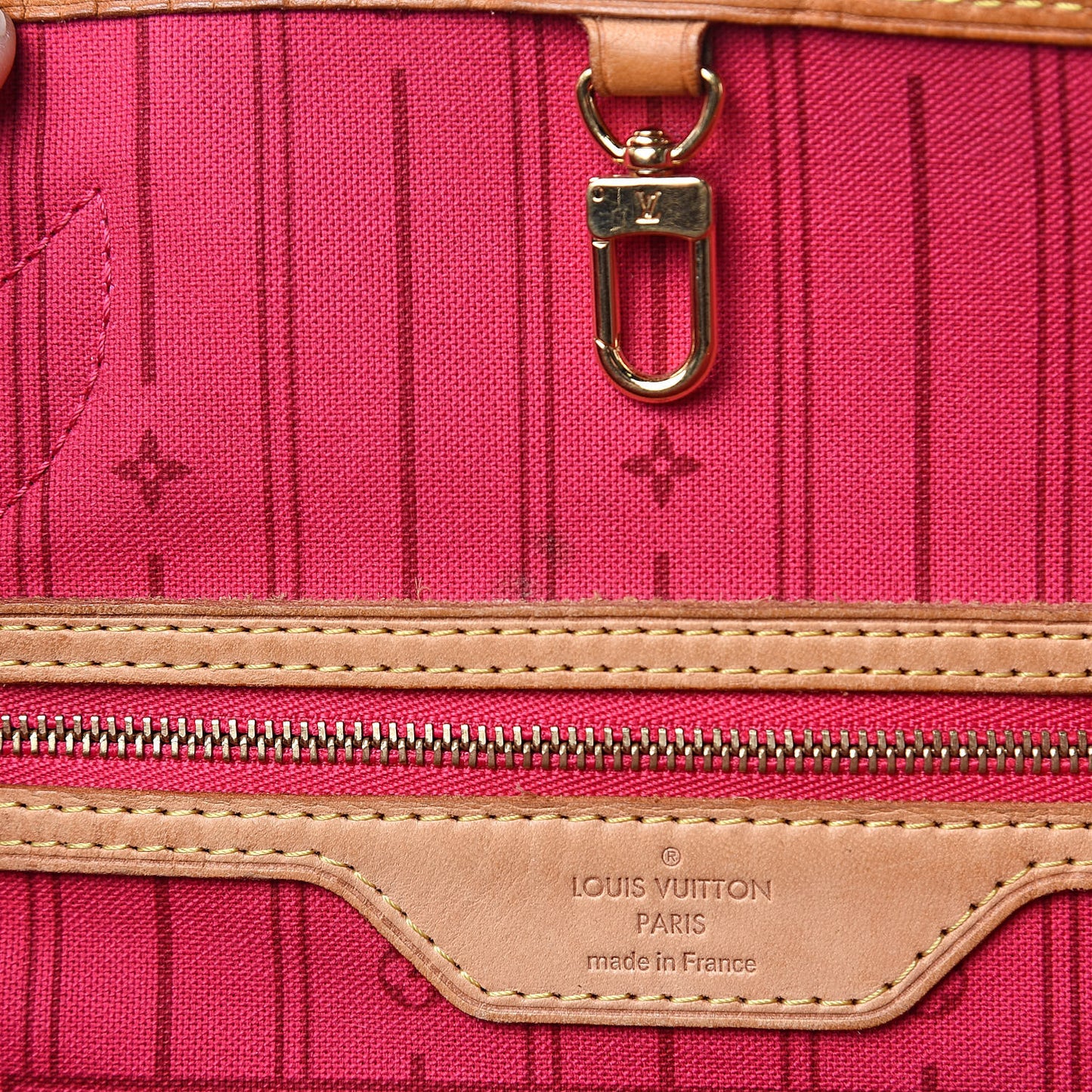 Monogram Neverfull PM Fuchsia Gris