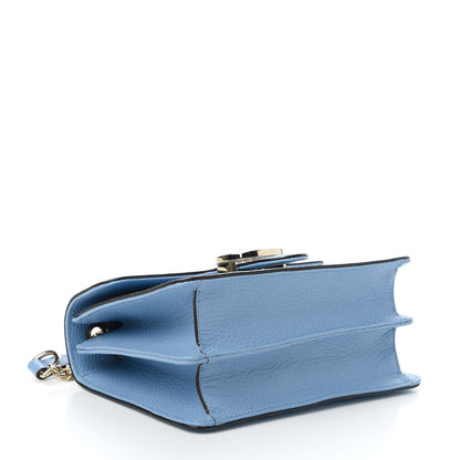 Gucci Dollar Calfskin Small Interlocking G Shoulder Bag Mineral Blue 4 of 11
