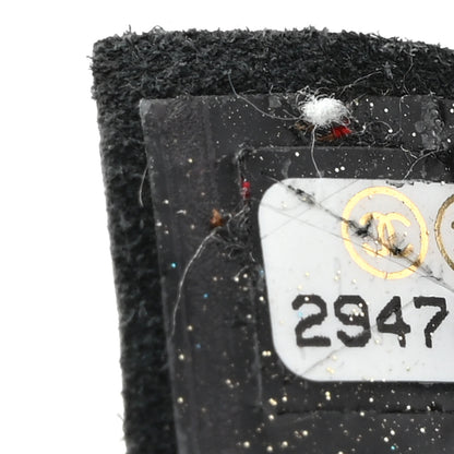 Chanel Suede Diamond Stitched Lovely Chains Flap Bag Black 6 of 8