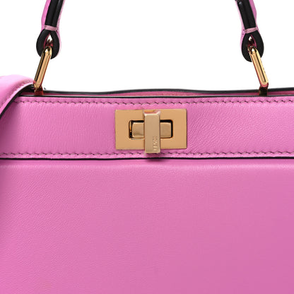 Fendi Shiny Nappa Petite Peekaboo I SEE U Satchel Rosa 7 of 10