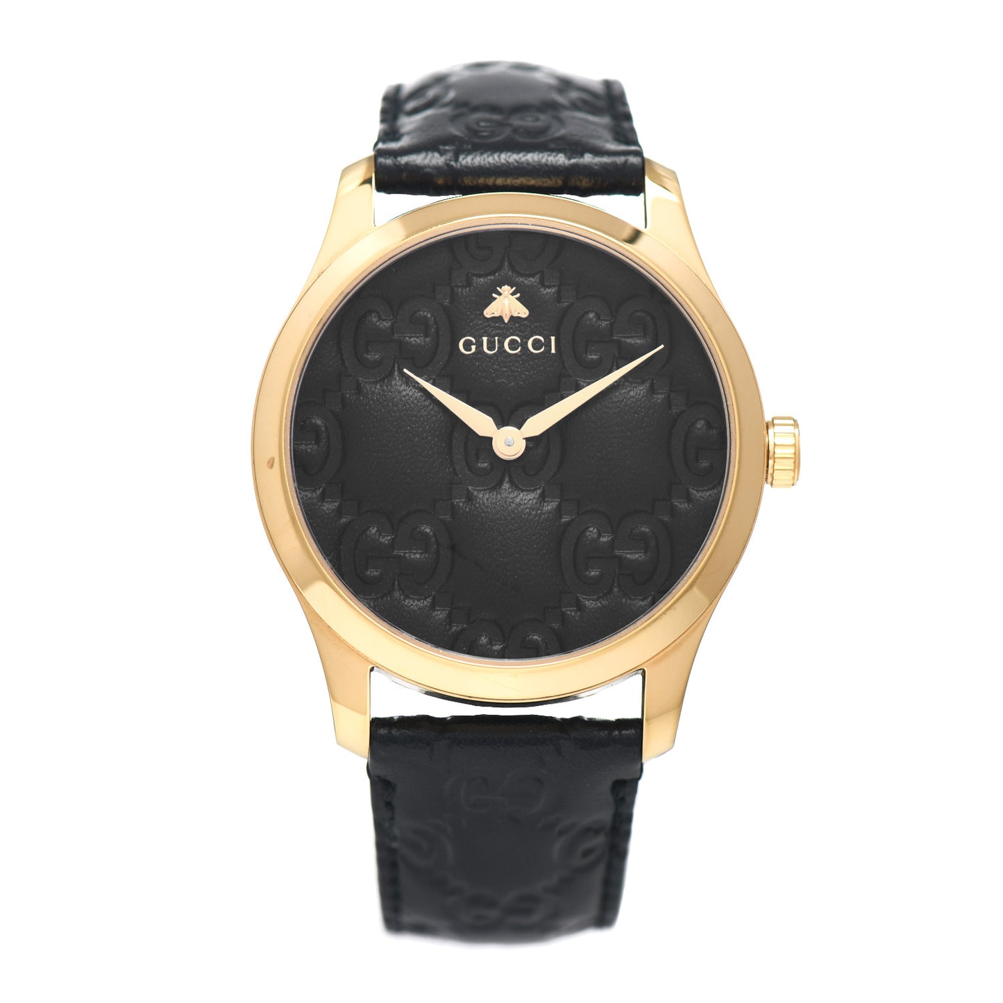 Stainless Steel Calfskin 27mm G-Timeless Quartz Watch Black