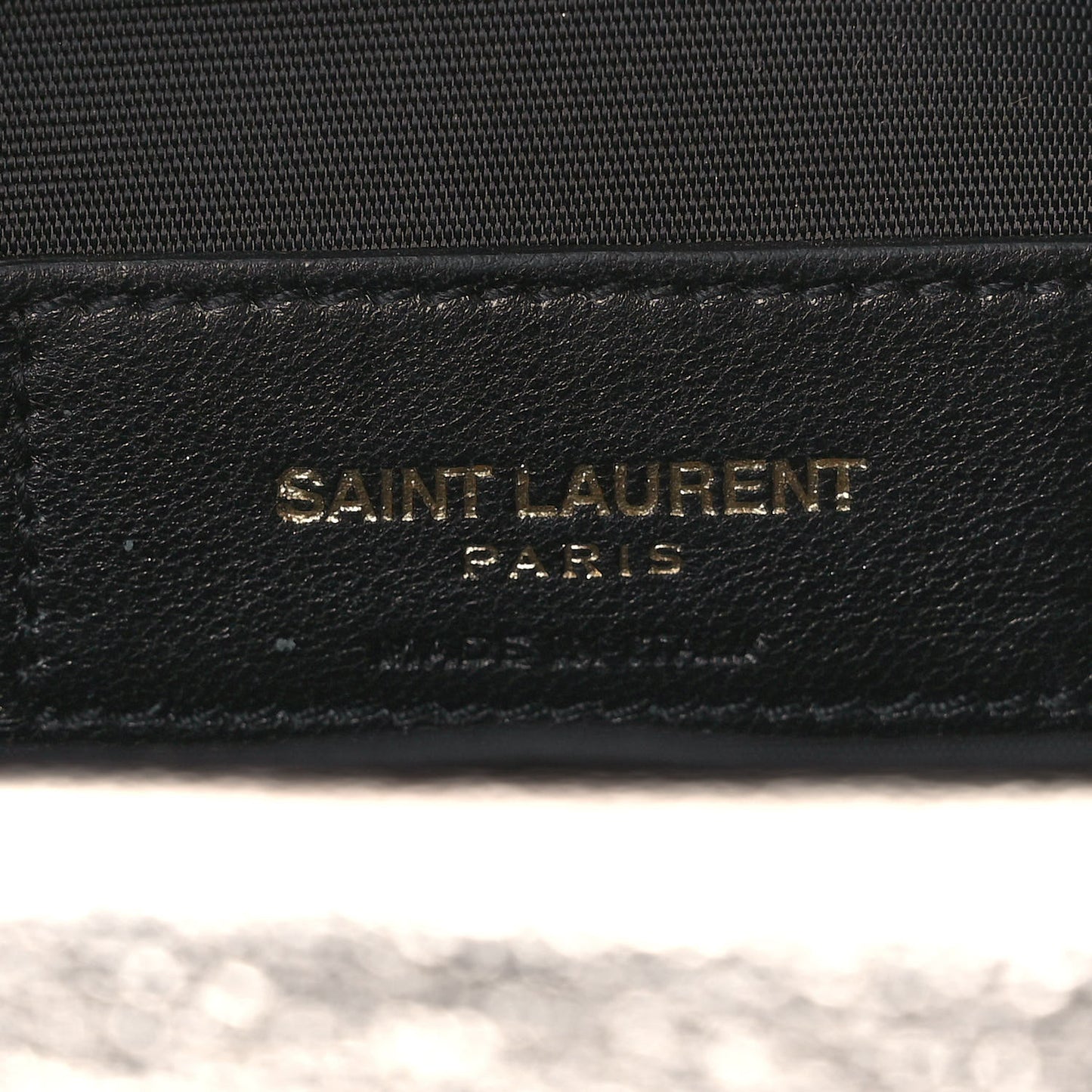 Metallic Crackled Calfskin Matelasse Chevron Monogram Envelope Chain Wallet Gold