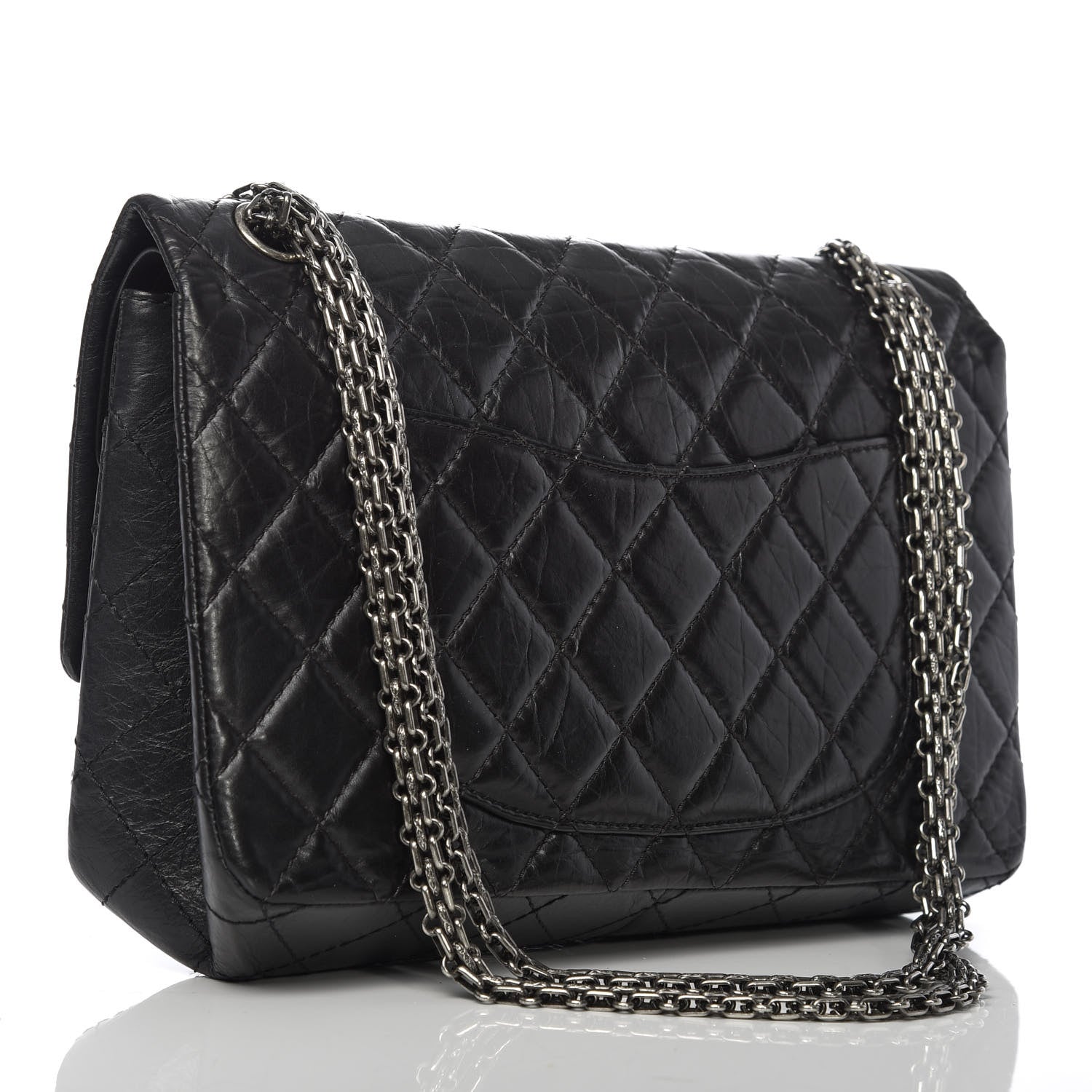 Chanel Aged Calfskin Quilted 2.55 Reissue 226 Flap Black 4 of 12