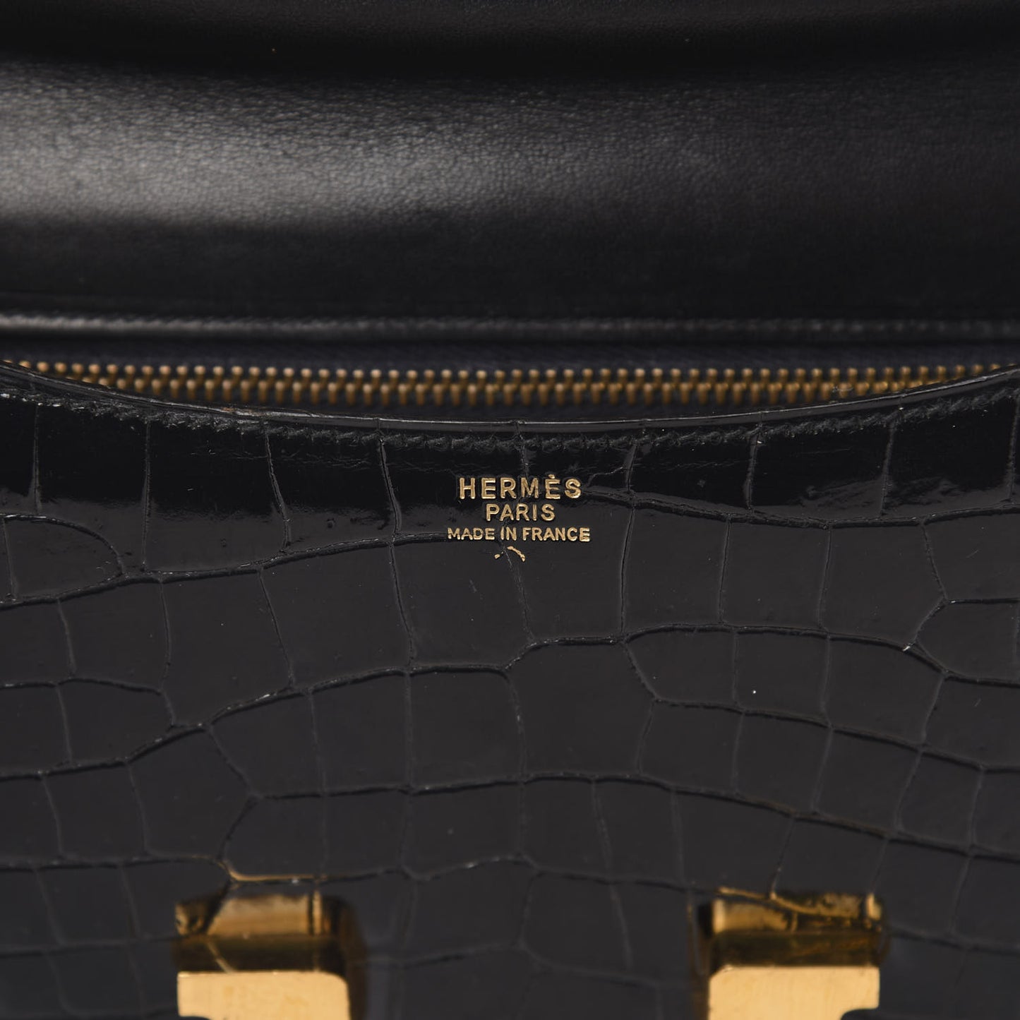 Shiny Porosus Crocodile Constance 23 Black