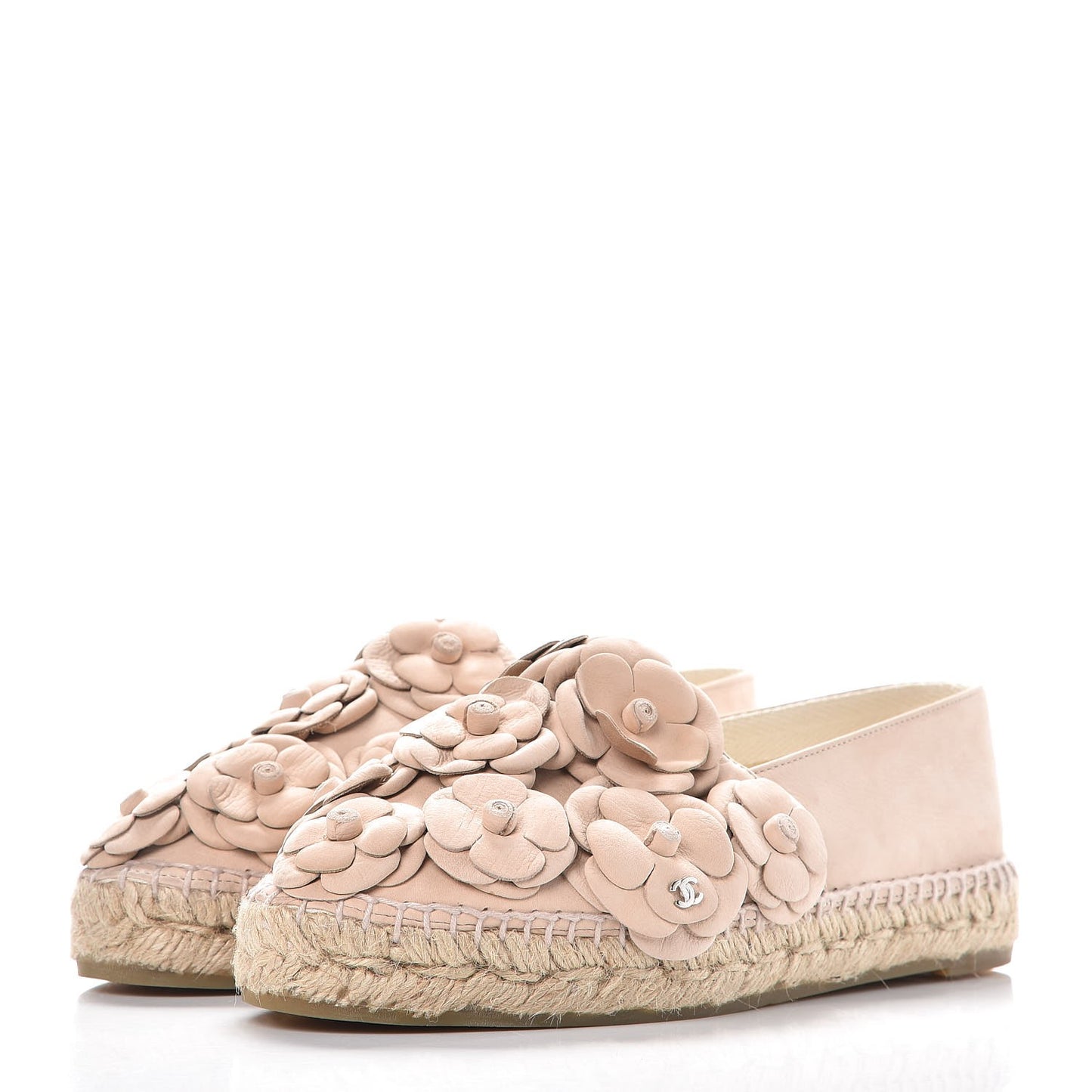 Suede Camellia CC Espadrilles 37 Pink