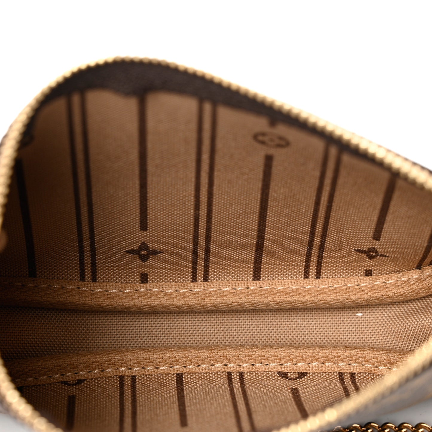Monogram Complice Trunks and Bags Mini Pochette Accessories Beige