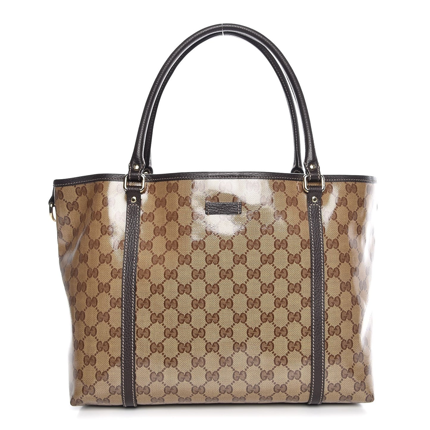 Crystal Monogram Medium Joy Tote Beige Ebony Testa di Moro