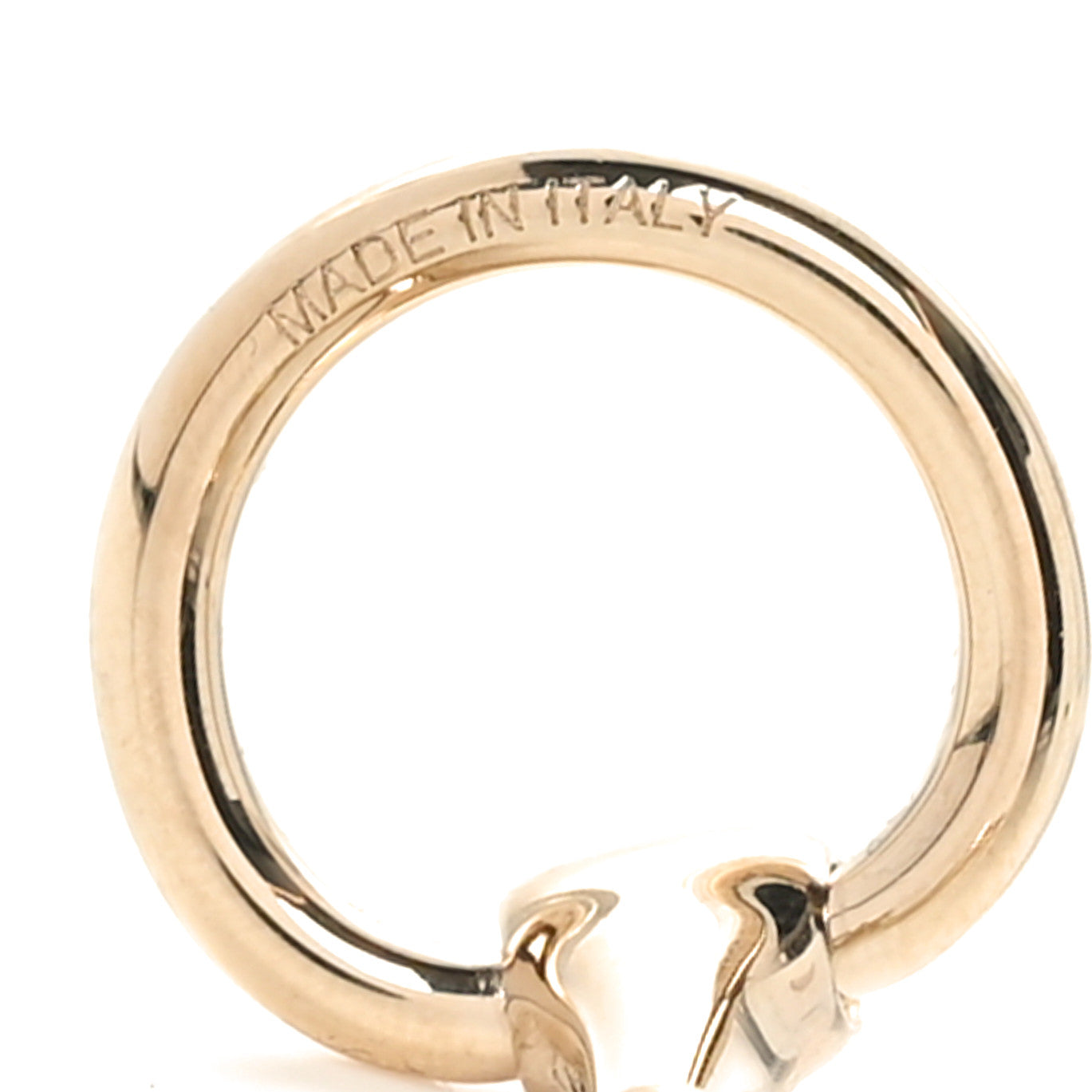 Hermes Permabrass Mors Scarf Ring Gold 4 of 5