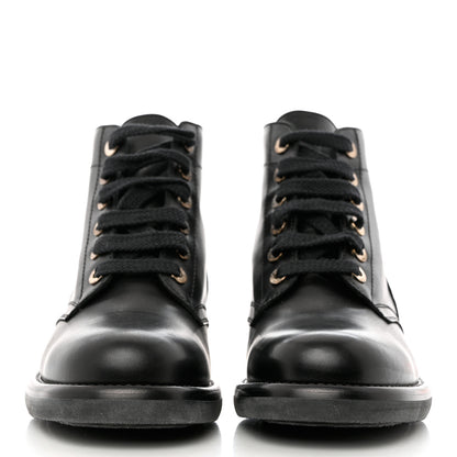 Chanel Calfskin Short Boots 36.5 Black 2 of 11