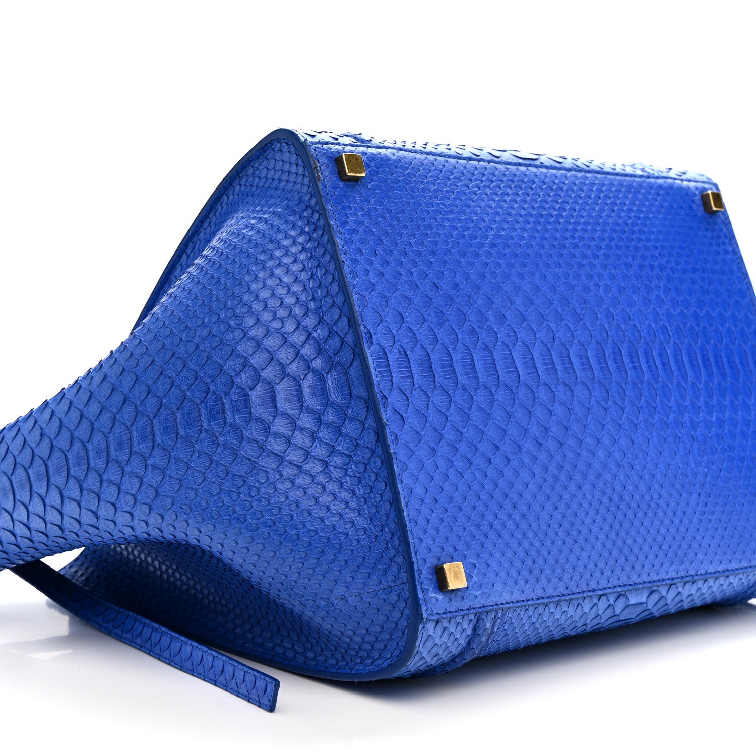 Celine Snakeskin Medium Phantom Luggage Blue 7 of 13