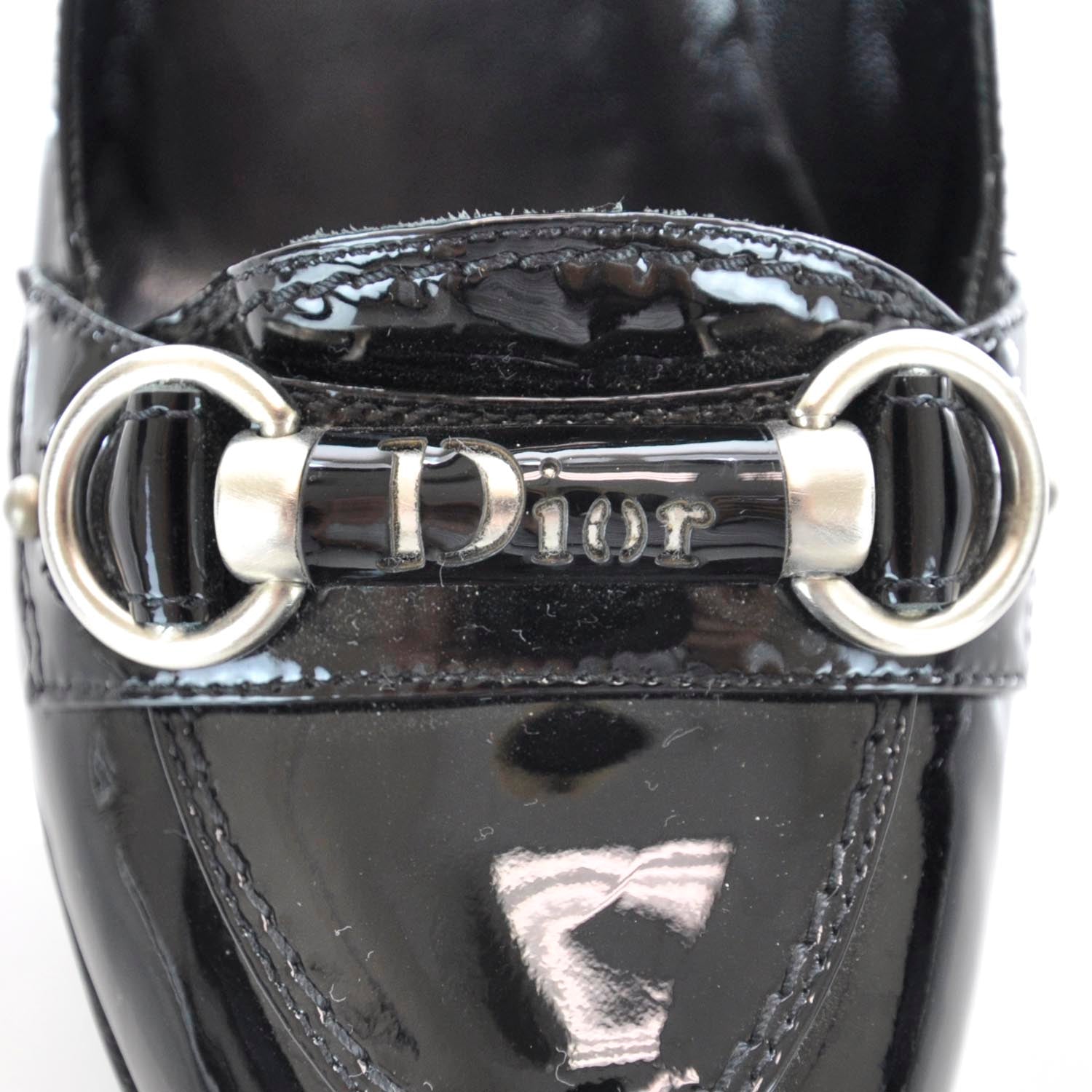 Christian Dior Patent Leather Heels 35.5 Black 7 of 8