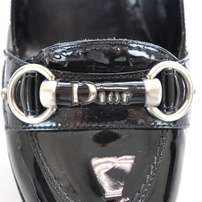 Christian Dior Patent Leather Heels 35.5 Black 7 of 8