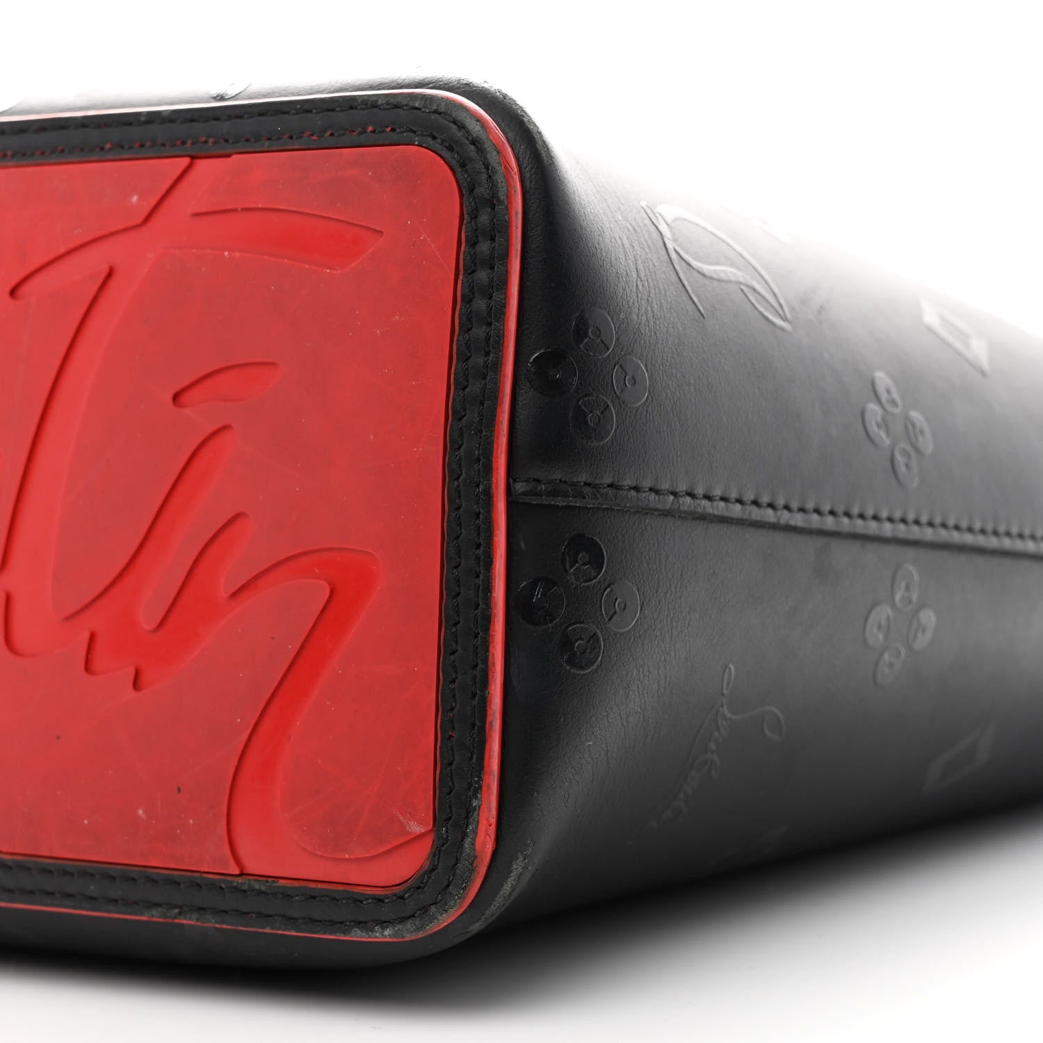 Christian Louboutin Calfskin Loubinthesky East West Cabata Tote Black 9 of 9