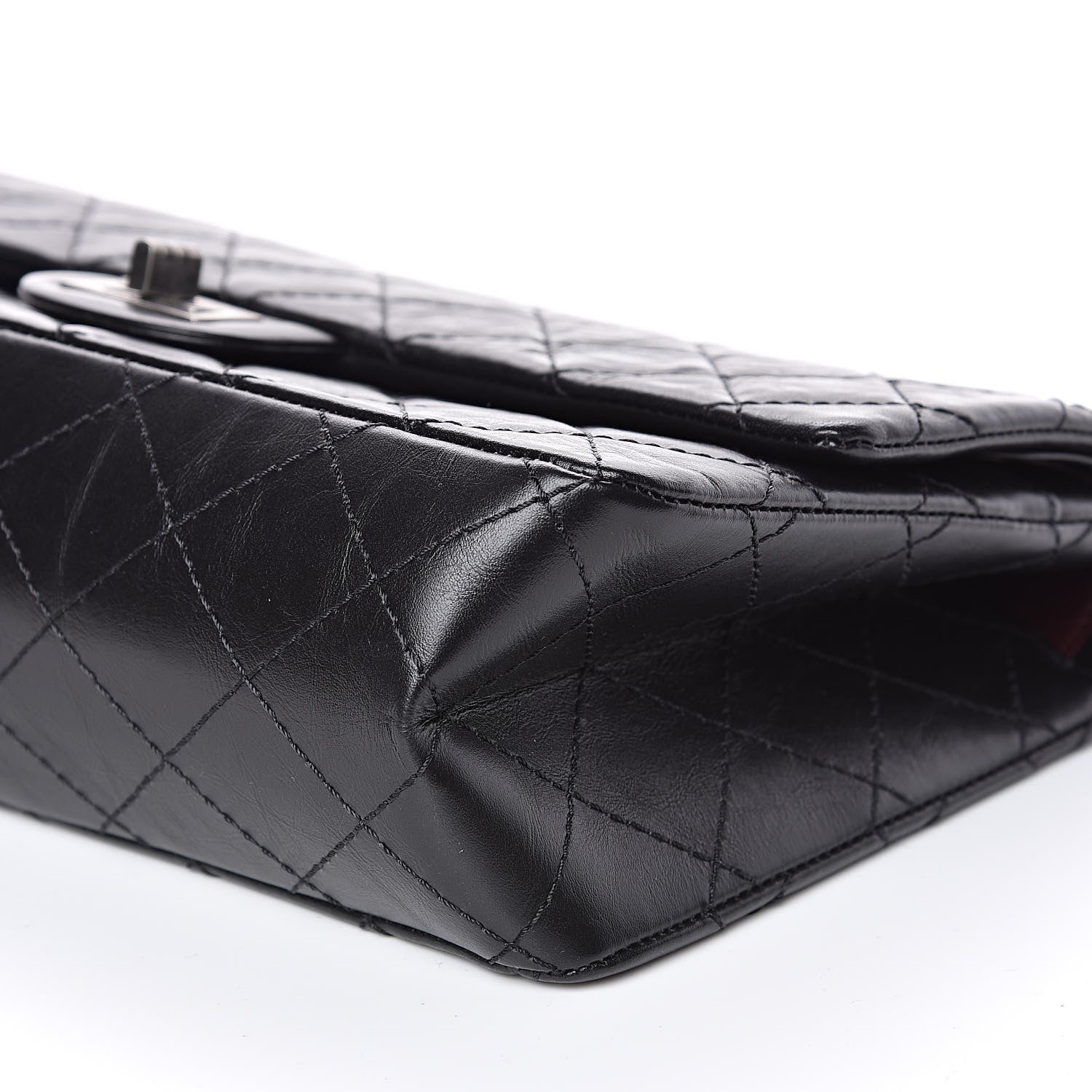 Chanel Aged Calfskin Quilted 2.55 Reissue 226 Flap Black 9 of 10