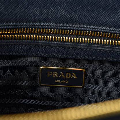 Prada Saffiano Small Galleria Double Zip Tote Baltico 8 of 10