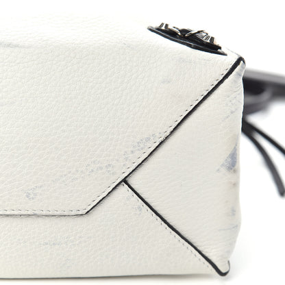 Balenciaga Veau Papier A6 Zip Around Tote White Black 15 of 17
