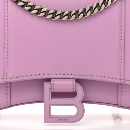 Balenciaga Shiny Box Calfskin Tonal B Hourglass Chain Bag Liliac 8 of 14