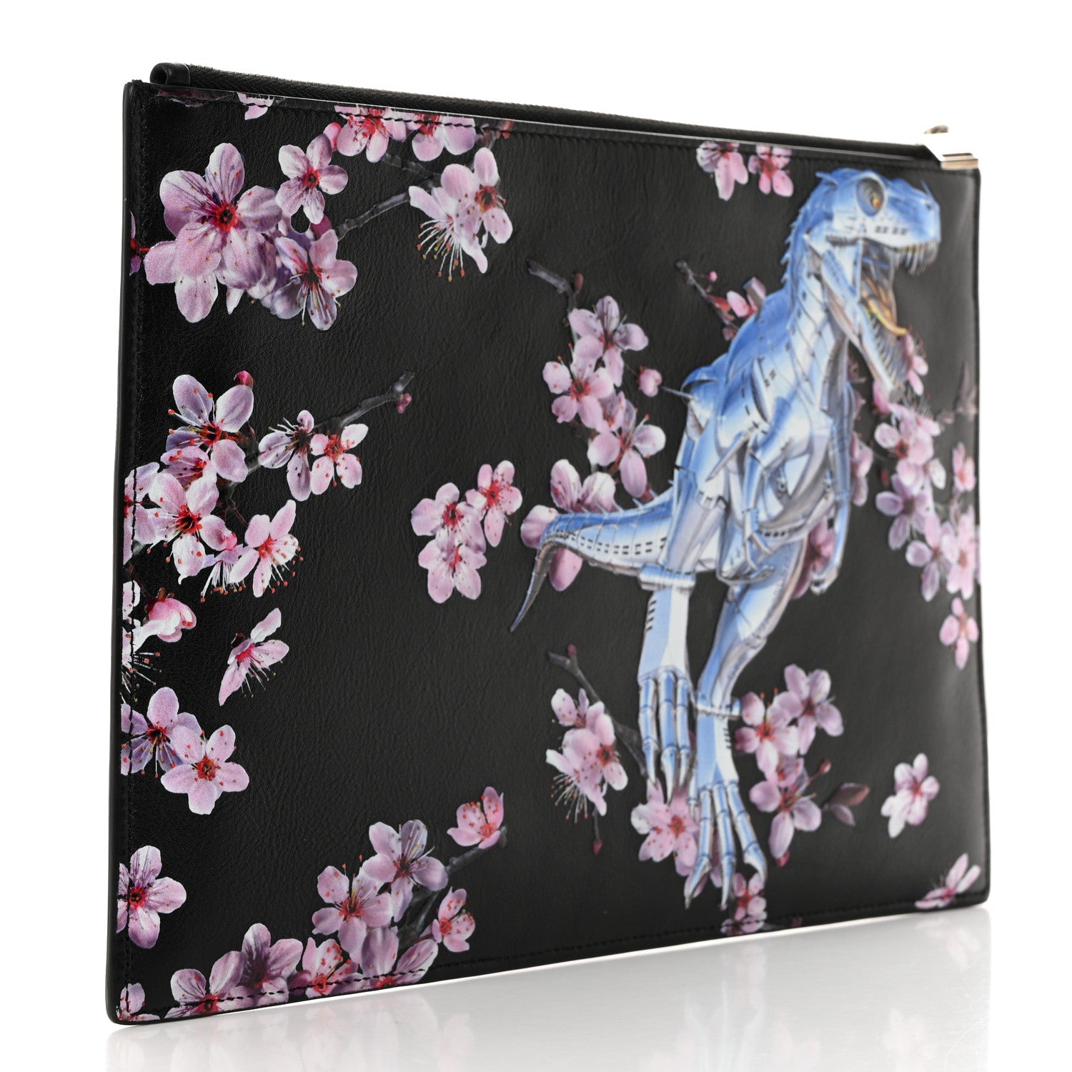 Christian Dior x Sorayama Calfskin Zipped Pouch Black 3 of 10