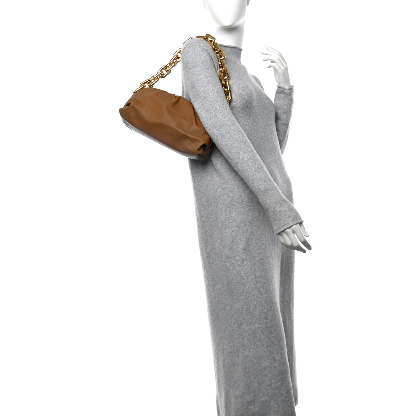 Calfskin The Pouch Chain Teak