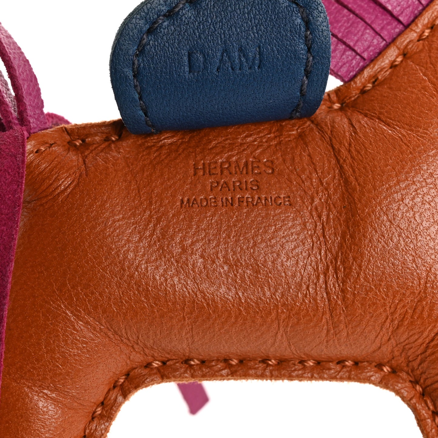 Milo Lambskin Grigri Rodeo Horse Bag Charm PM Pain D'Epice Rose Pourpre Bleu De Malte