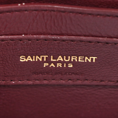 Saint Laurent Grain de Poudre Mini Classic Monogram Cassandra Top Handle Vintage White 6 of 16