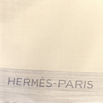 Hermes Cashmere Fringe Stole Ivory 4 of 4