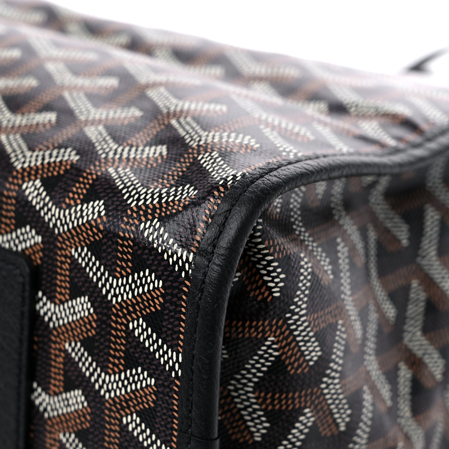 Goyardine Saint Leger Soft Briefcase Backpack Black