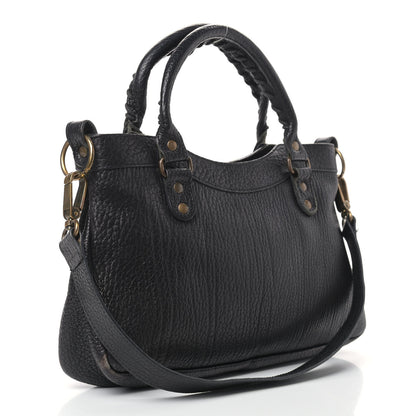 Balenciaga Pebbled Caribou Classic Hardware First Black 3 of 24