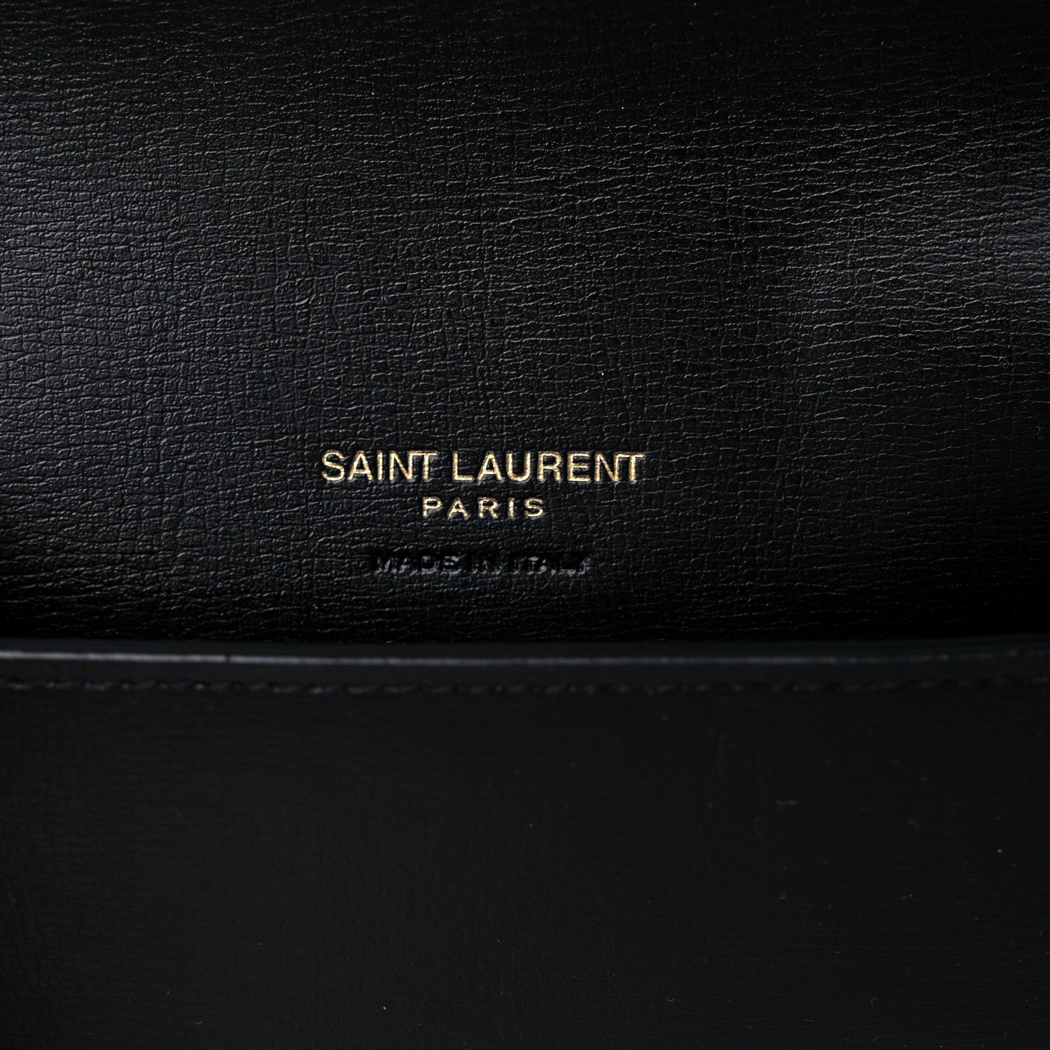 Saint Laurent Smooth Calfskin Monogram Phone Holder Crossbody Black 6 of 9