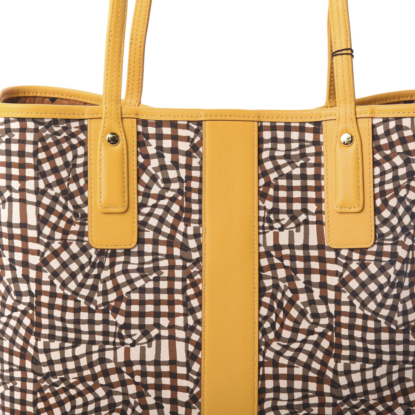 Visetos Medium Liz Reversible Shopper Tote Cognac Yellow