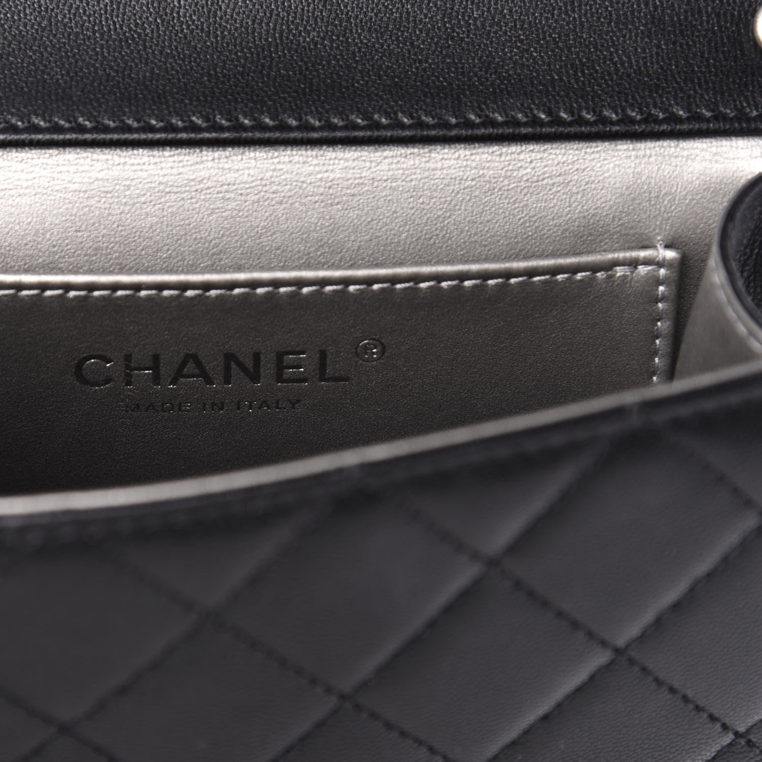 Chanel Lambskin Quilted Chic Pearls Flap Black 6 of 10